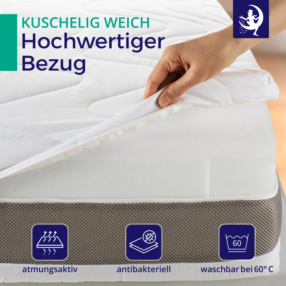 Matelas à ressorts ensachés 24cm - H3/H4 