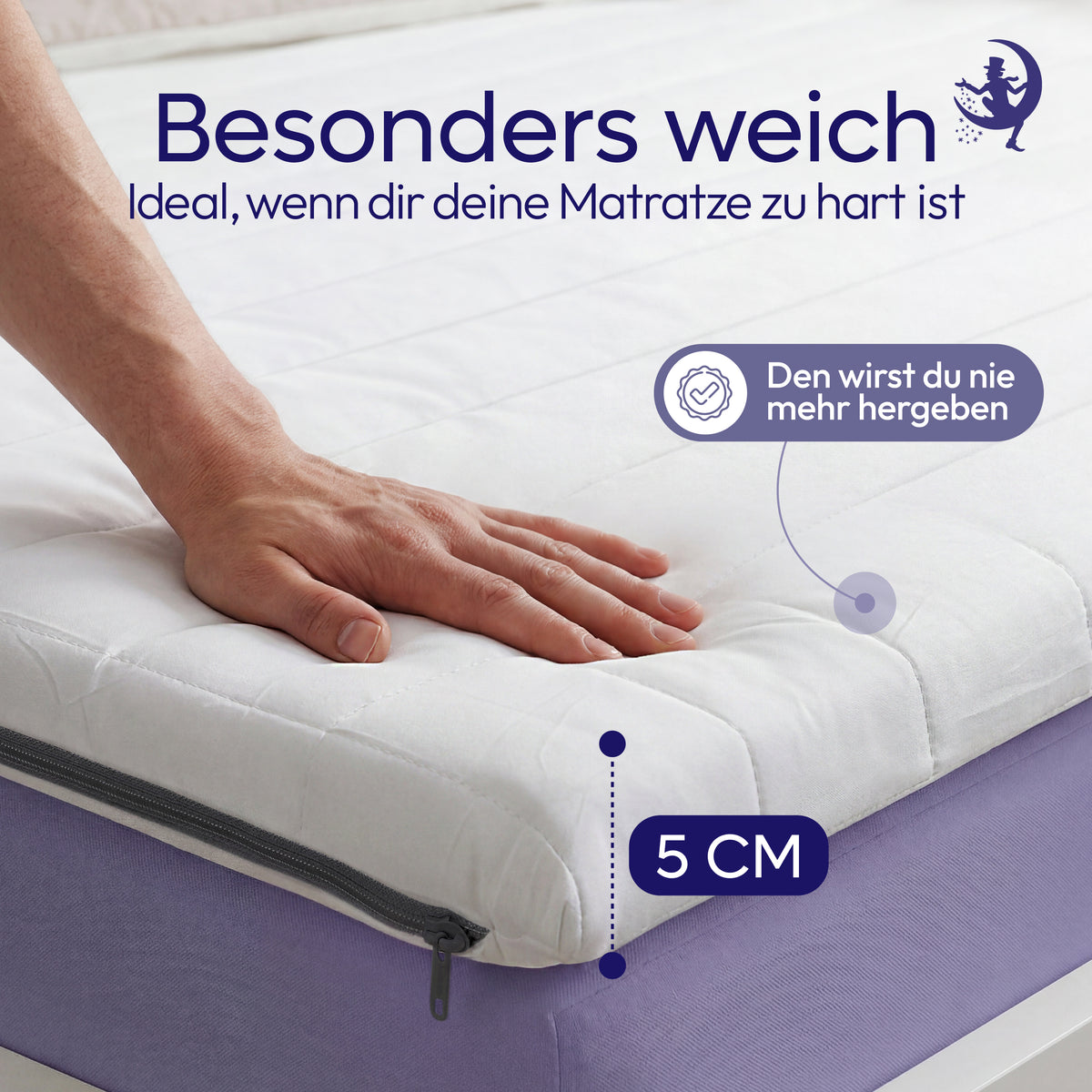 Surmatelas en mousse  froide - 5cm