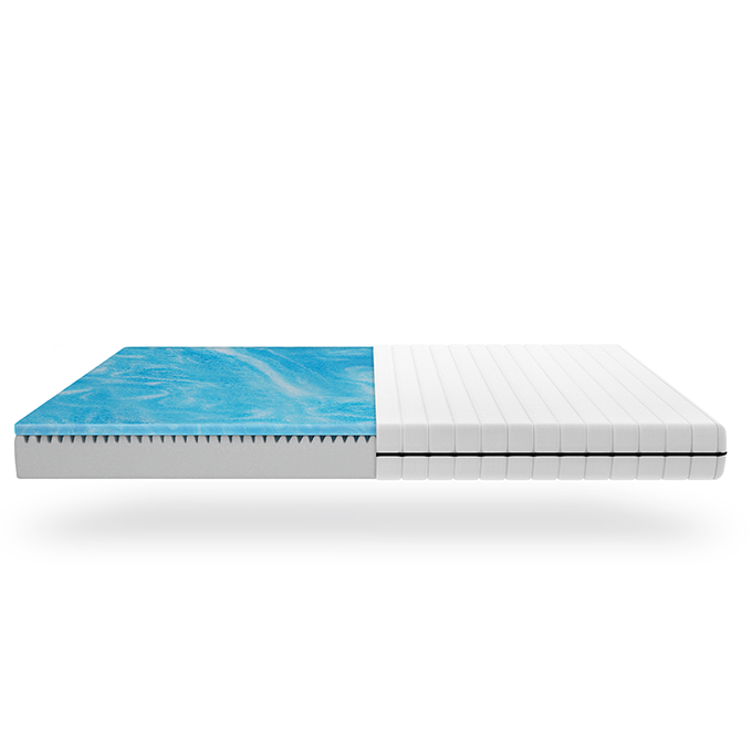 GelHybrid 15 - Matelas en mousse gel et housse microfibres