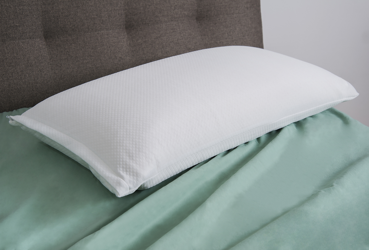 Memory Foam Kissen 40x80 cm im modernen Schlafzimmer – ergonomisches Kopfkissen für erholsamen Schlaf